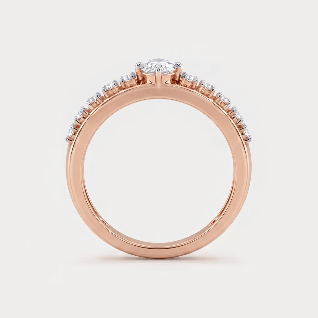 Luisant Mini-Solitaire Diamond Ring