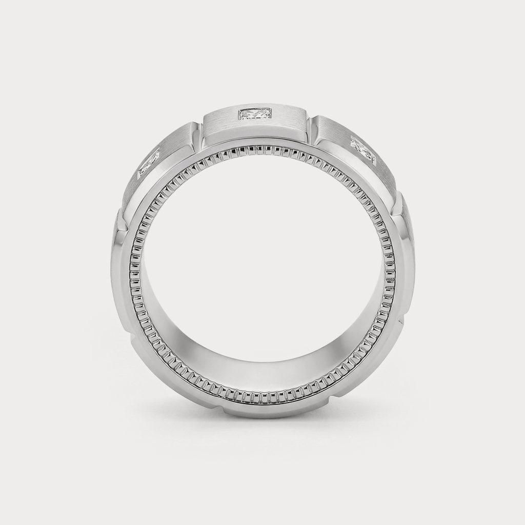 Crest Diamond Men's Ring