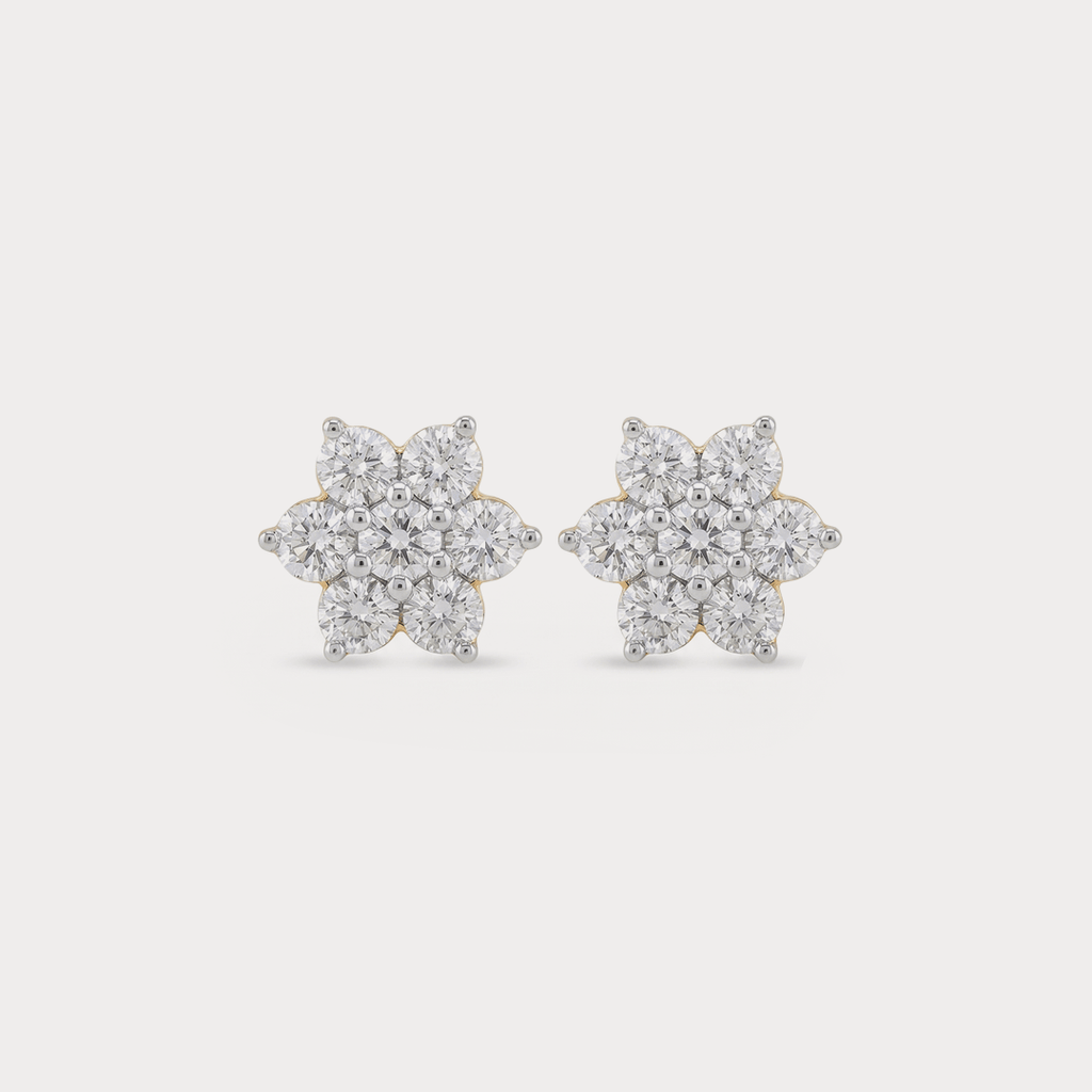 Lunar Bloom Diamond Earrings