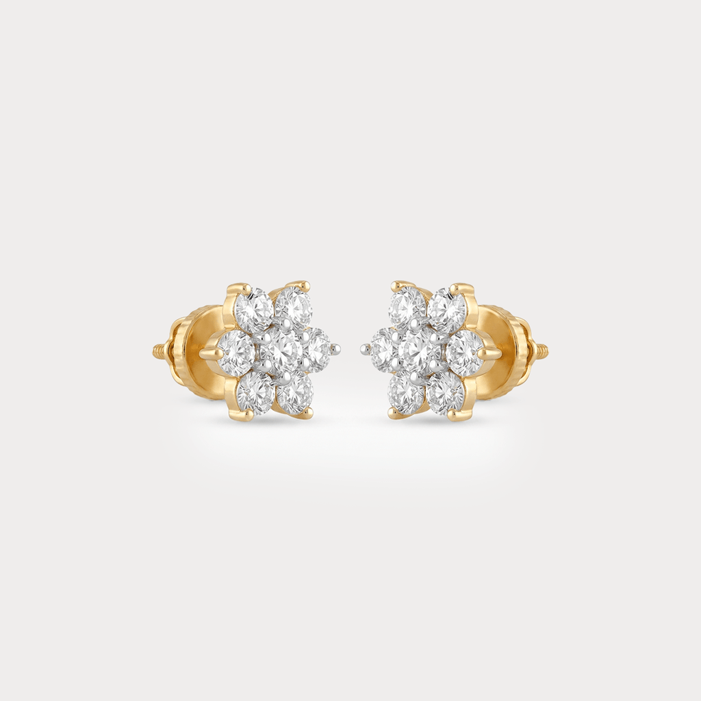 Lunar Bloom Diamond Earrings
