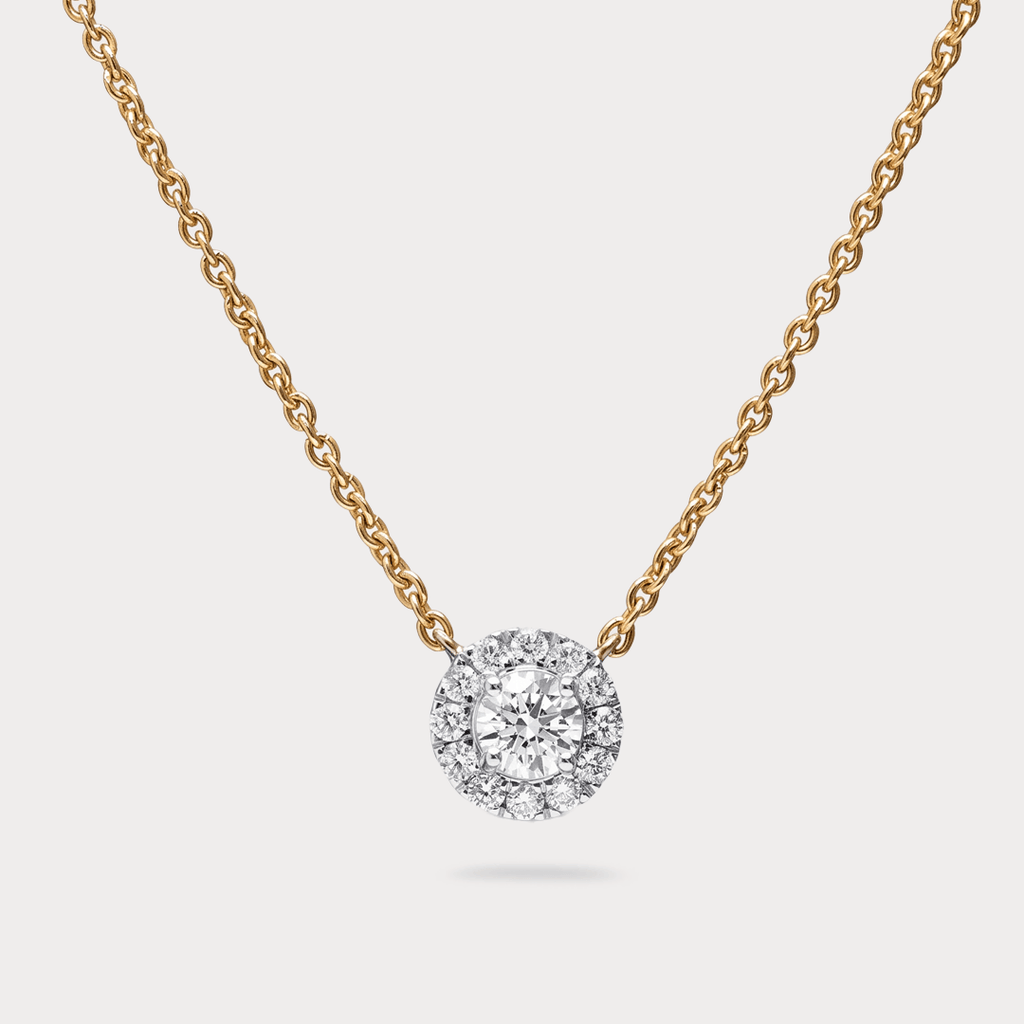 Voglia Halo Diamond Pendant Chain