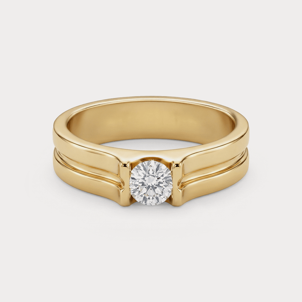 Signet Diamond Men's Ring