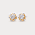 Wildflower Floral Nakshatra Diamond Earrings