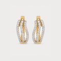 Circle of Light Diamond Hoop Earrings