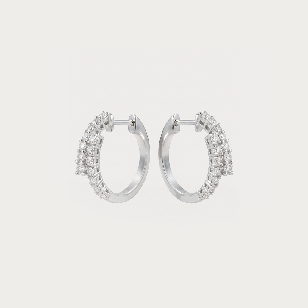 Curve Diamond Earrings
