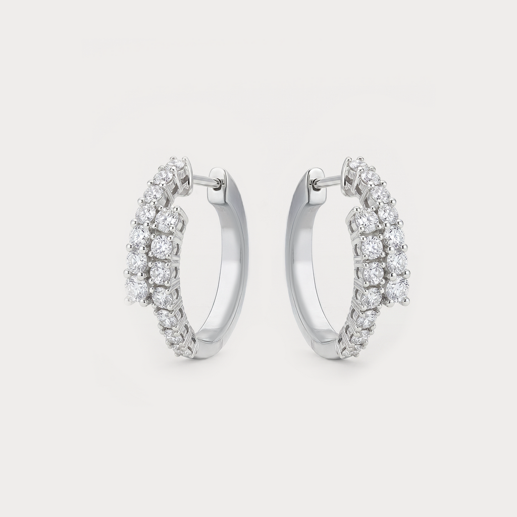 Curve Diamond Earrings