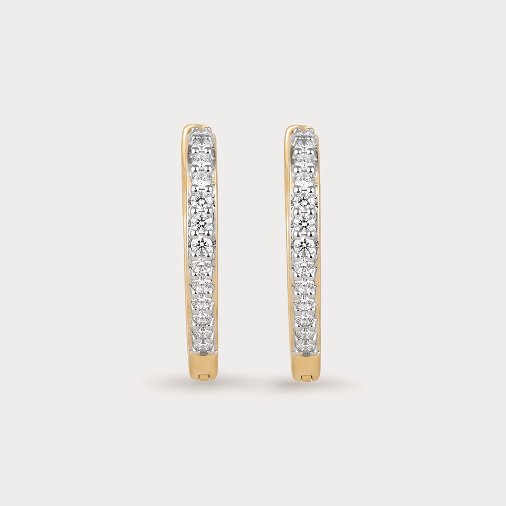 Glowcrest Diamond Hoop Earrings
