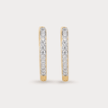 Glowcrest Diamond Hoop Earrings
