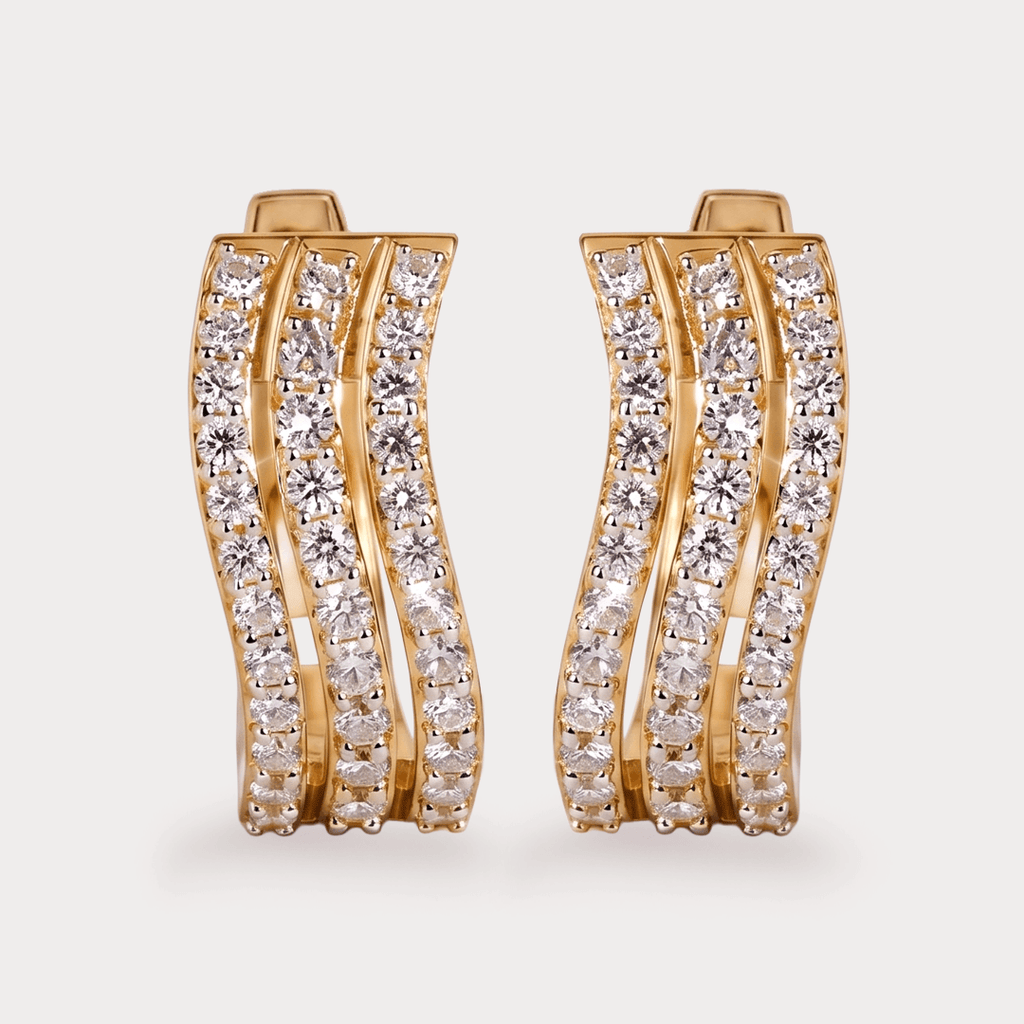 Dayglow Hoop Diamond Earrings