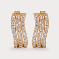 Dayglow Hoop Diamond Earrings