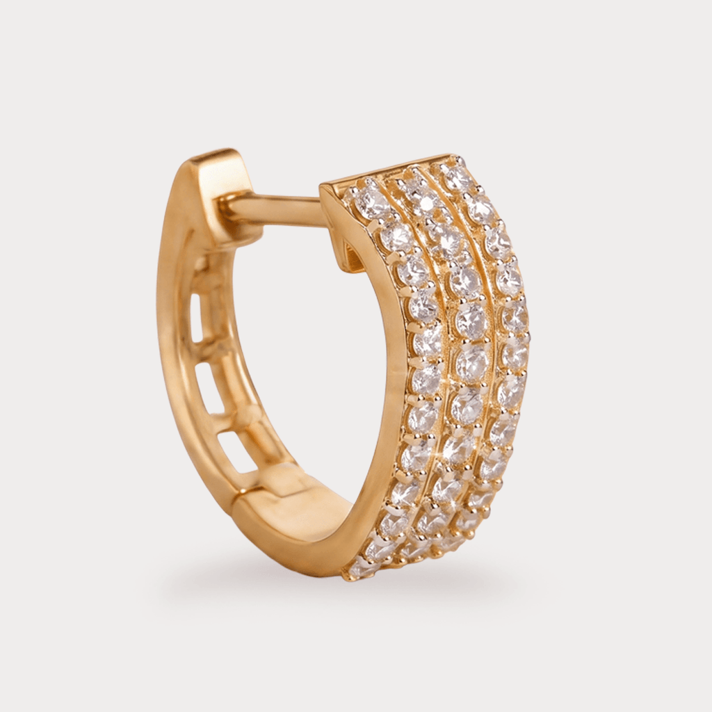 Dayglow Hoop Diamond Earrings