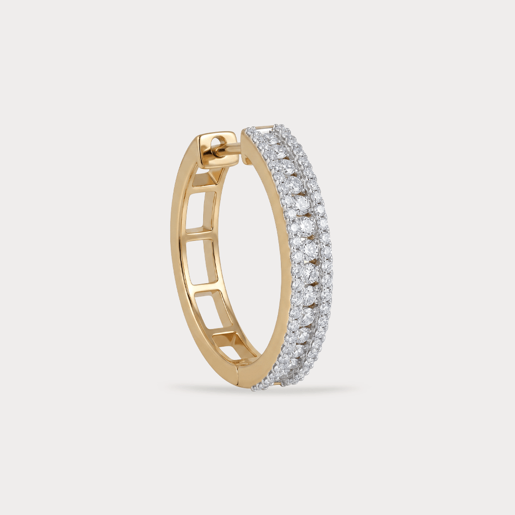 Brightfall Hoop Diamond Earrings