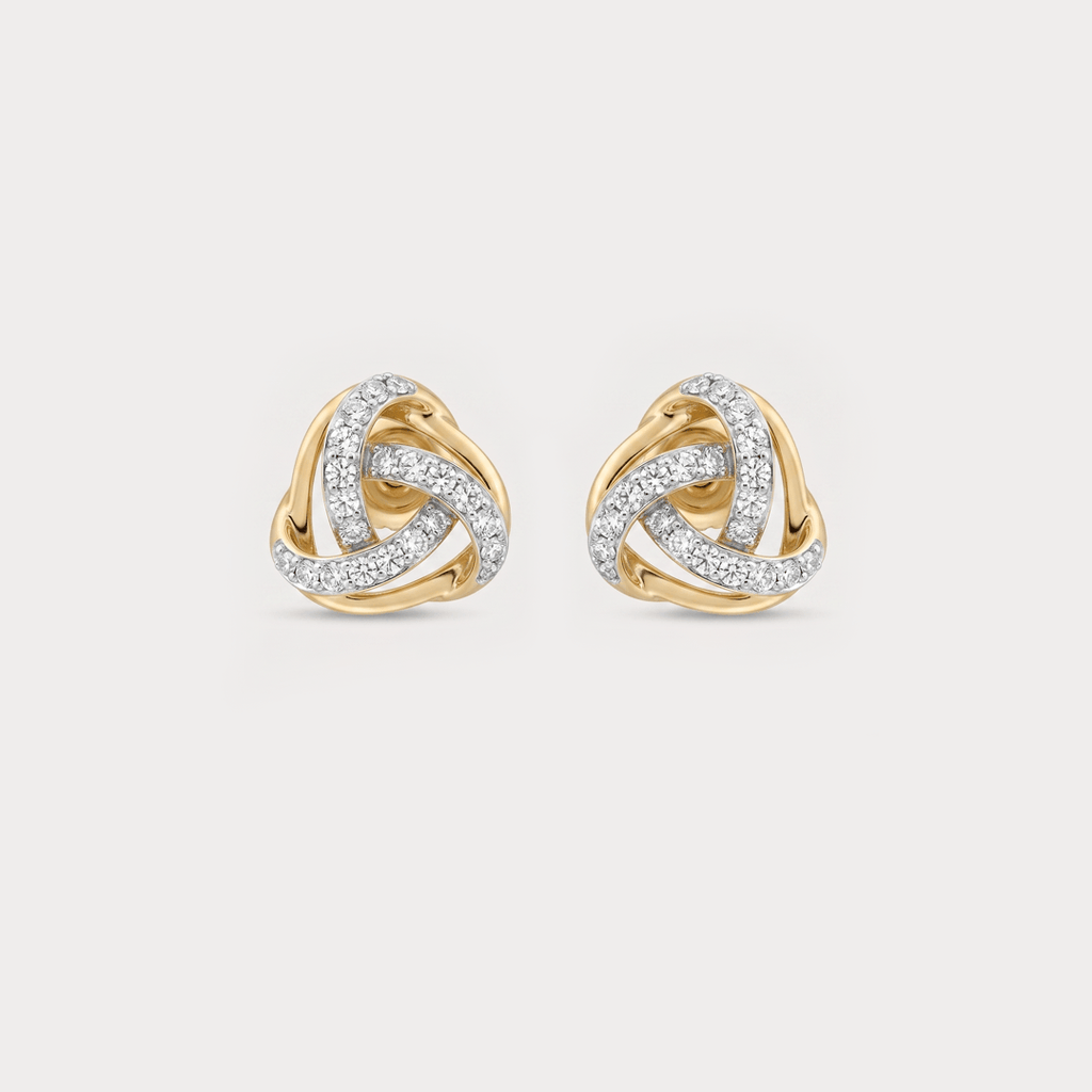 Twisted Diamond Studs