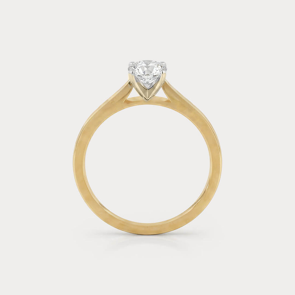 Sunfire Mini-Solitaire Diamond Ring