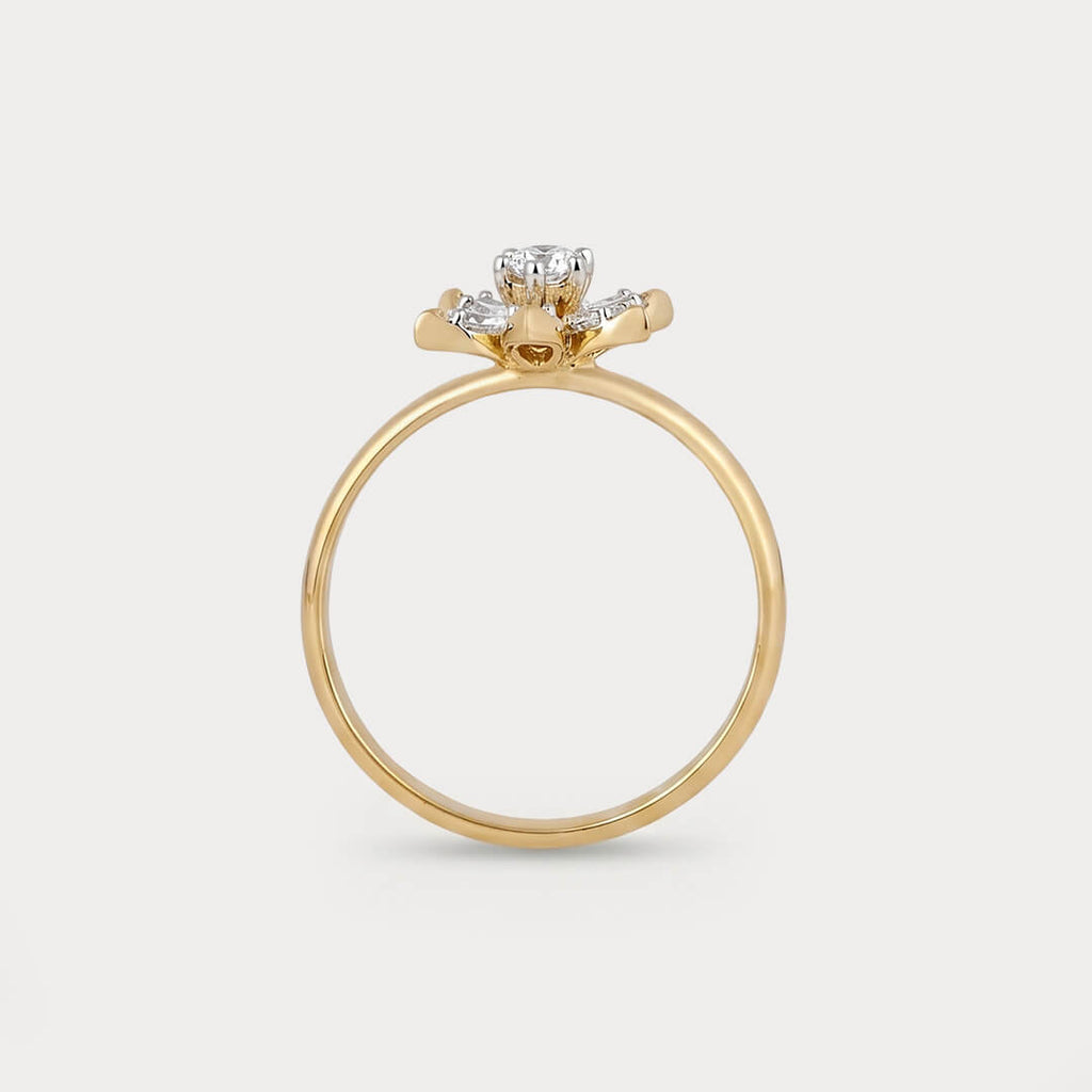 Birchlight Floral Nakshatra Diamond Ring