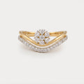 Thistledown Floral Nakshatra Diamond Ring
