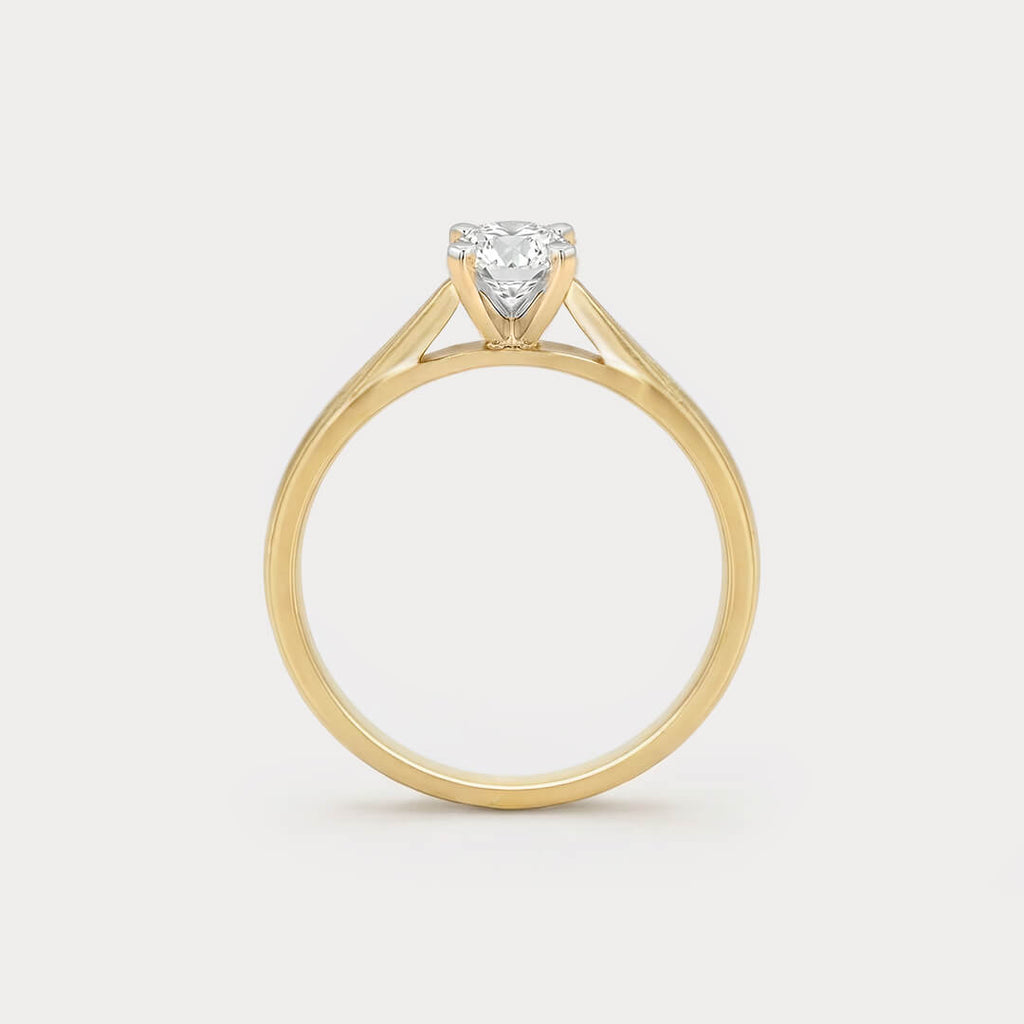 Lightborn Mini-Solitaire Diamond Ring