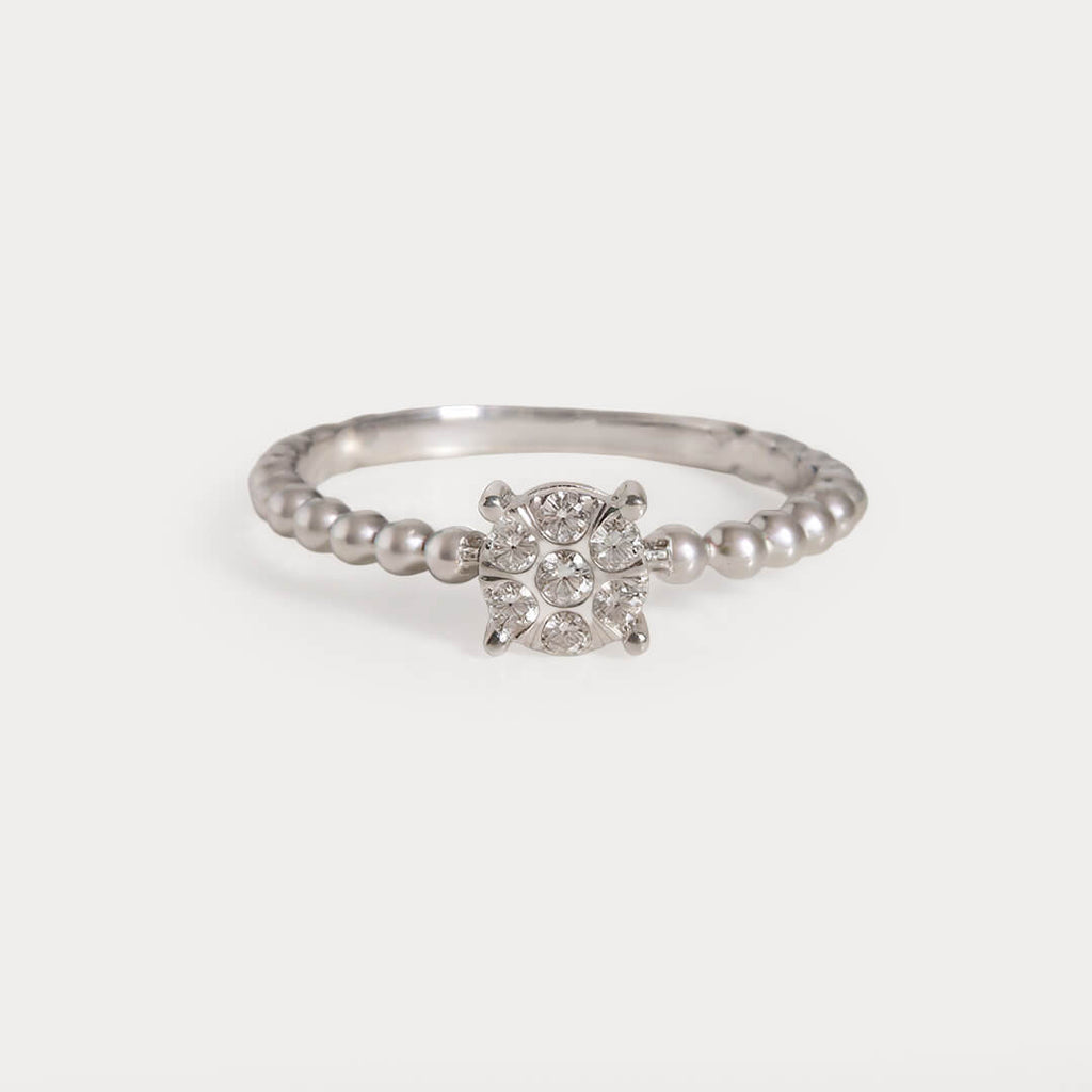Sunkissed Cluster Diamond Ring