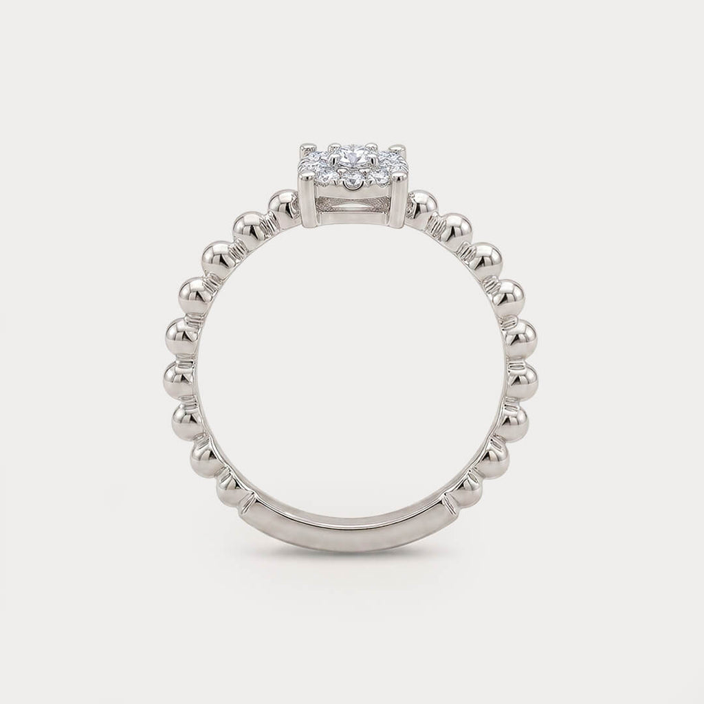 Sunkissed Cluster Diamond Ring