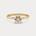 Larkspur Floral Nakshatra Diamond Ring