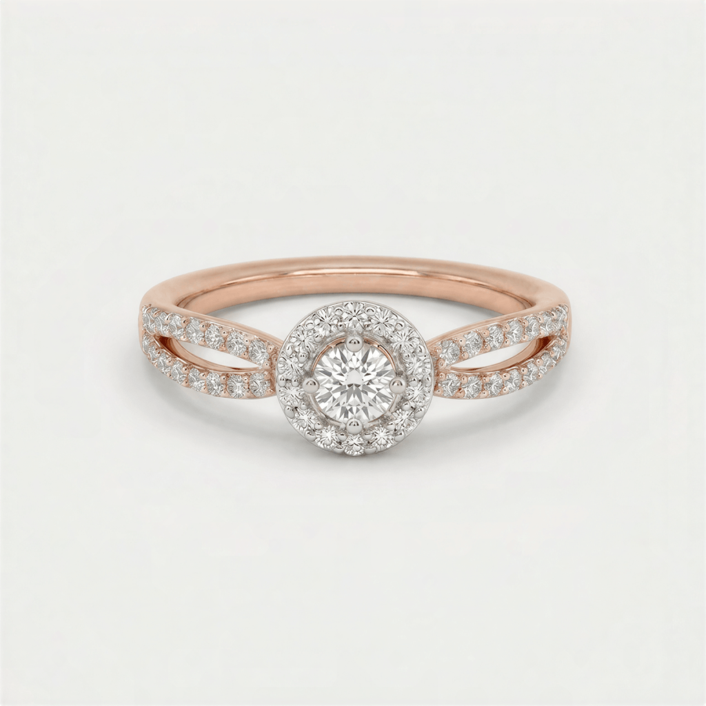 Windswept Diamond Ring