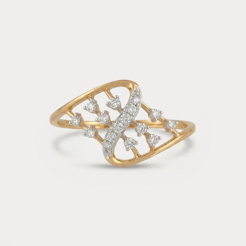 Auroral Cluster Diamond Ring