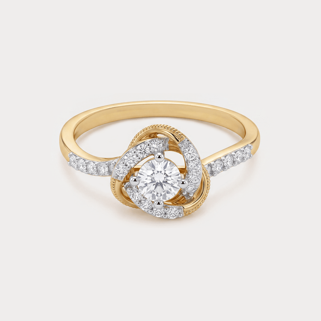 Whirl Diamond Ring