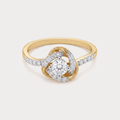 Whirl Diamond Ring