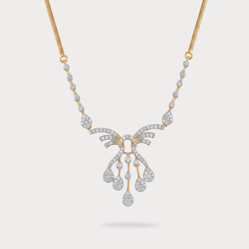 Sunburst Grace Pendant Diamond Necklace