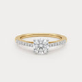 Firebloom Mini-Solitaire Diamond Ring