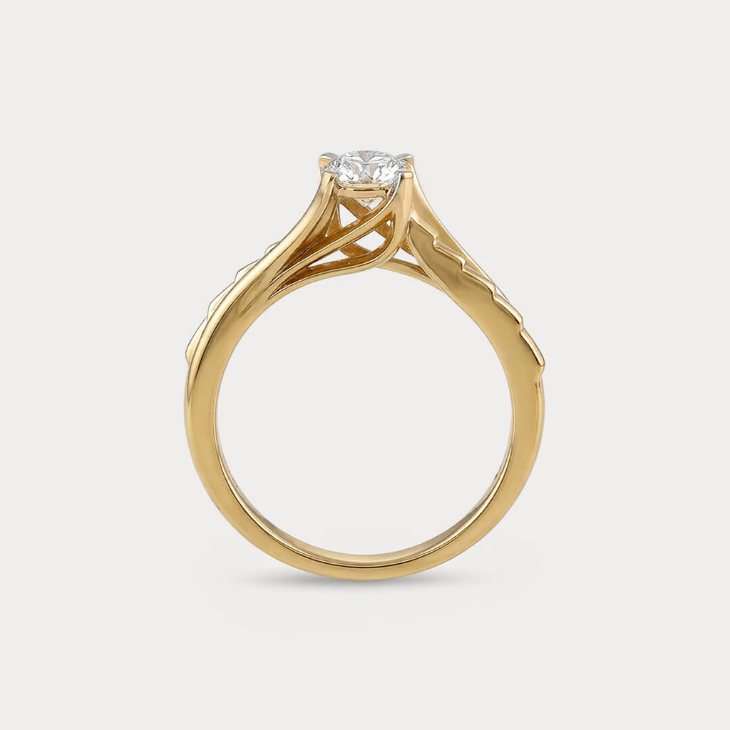 Dawnfire Mini-Solitaire Diamond Ring