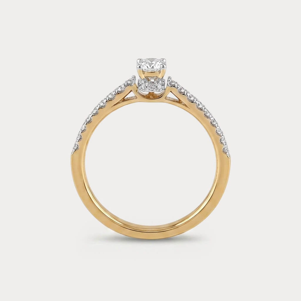 Sunveil Mini-Solitaire Diamond Ring