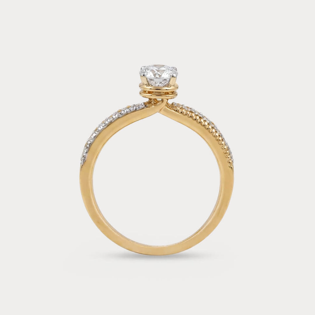 Brightspun Mini-Solitaire Diamond Ring