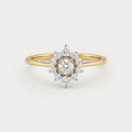 Meadowgold Floral Nakshatra Diamond Ring