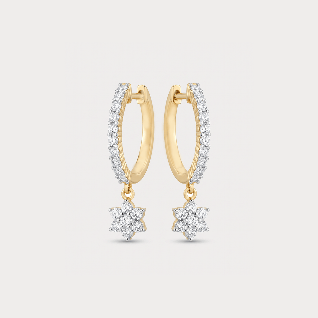 Velvet Fall Diamond Drop Earrings