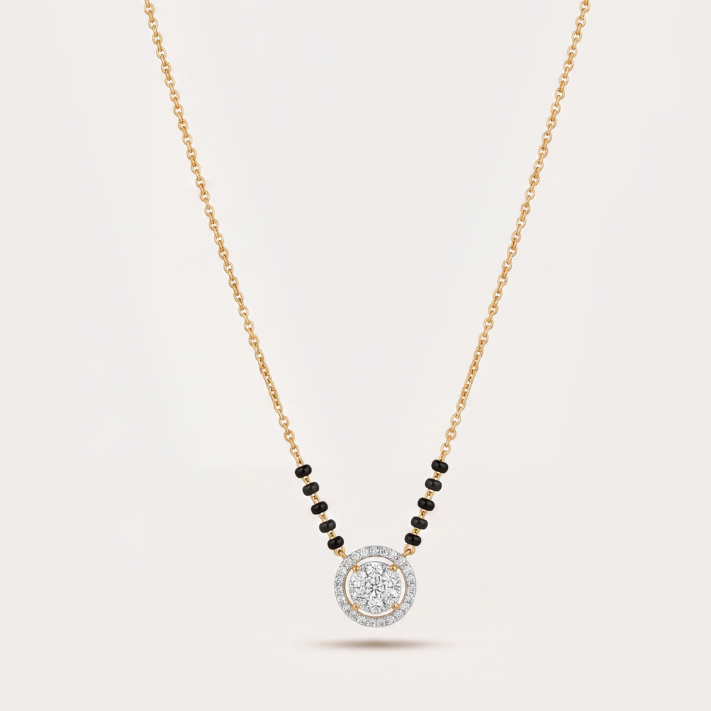 Halo Bloom Diamond Mangalsutra