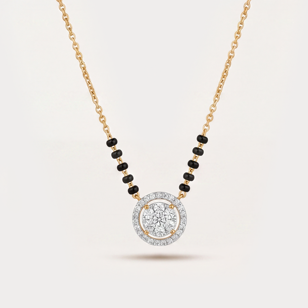Halo Bloom Diamond Mangalsutra
