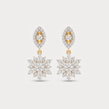 Featherweight Drop Diamond Earrings