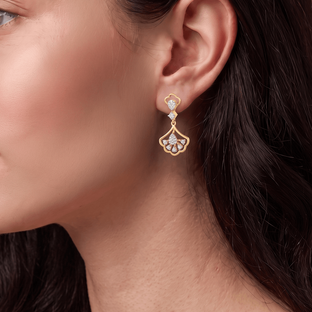 Windsworn Diamond Drop Earrings