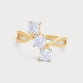 Trinity Twist Diamond Ring