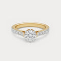 Crownwork Solitaire Diamond Ring