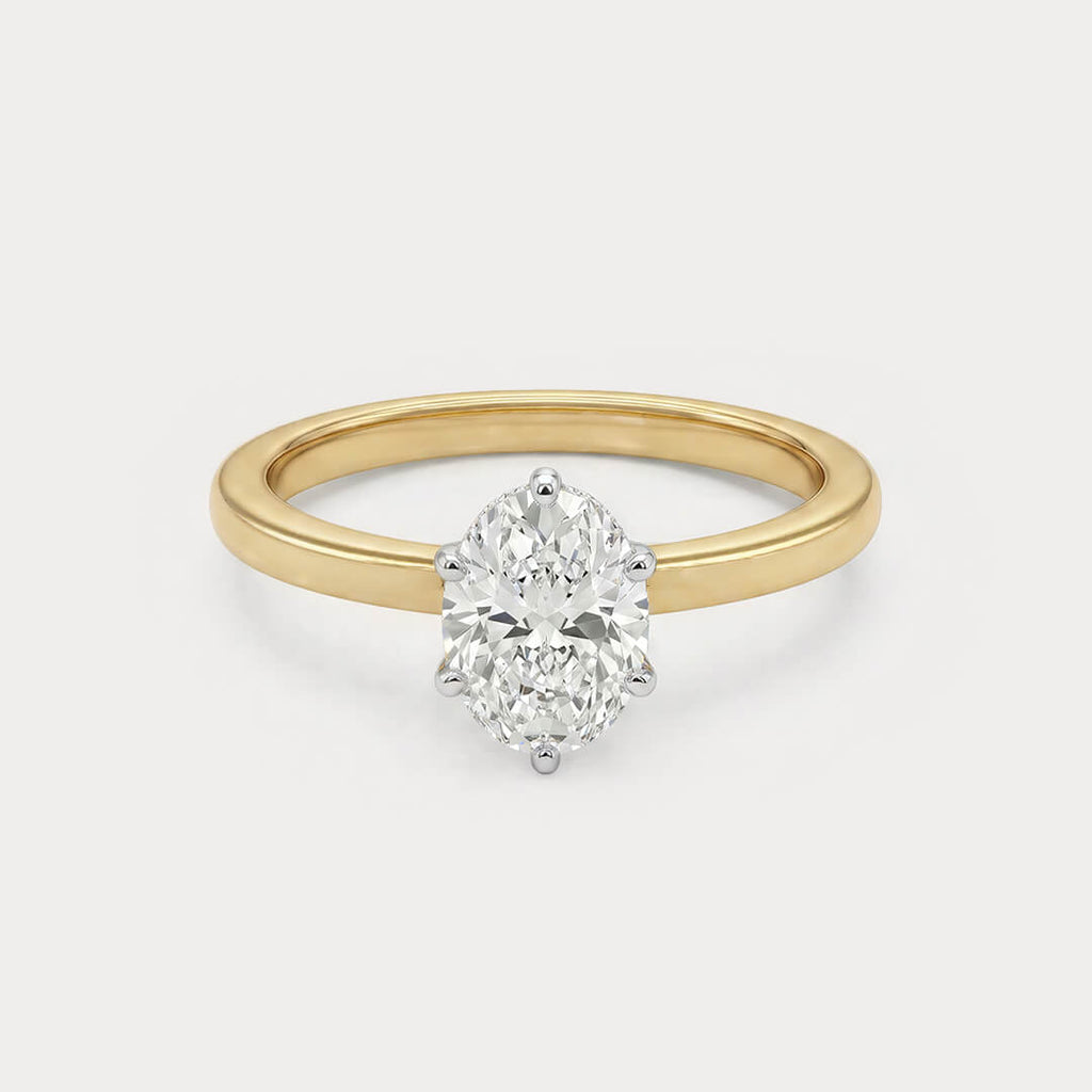 Entranced Mini-Solitaire Diamond Ring