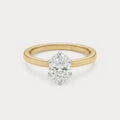 Entranced Mini-Solitaire Diamond Ring