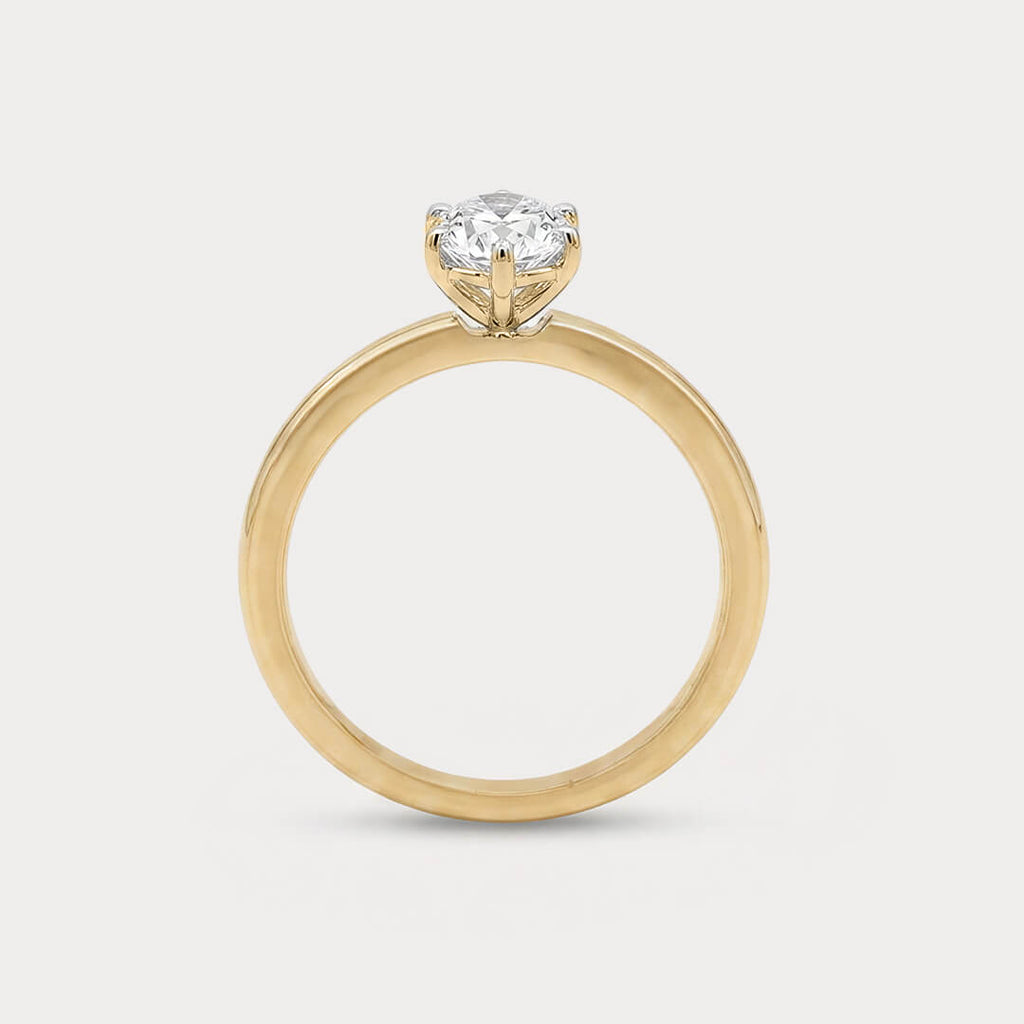 Entranced Mini-Solitaire Diamond Ring