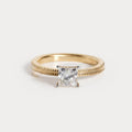 Rivet Mini-Solitaire Diamond Ring