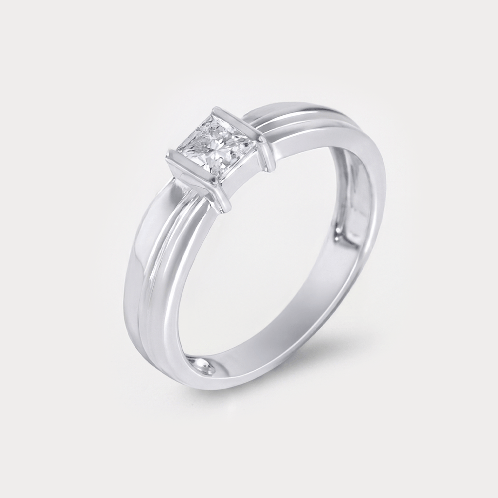 Sterling Diamond Men's Ring