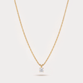 Lumière Solitaire Diamond Pendant Chain