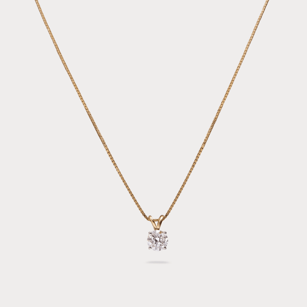 Prestigia Solitaire Diamond Pendant Chain