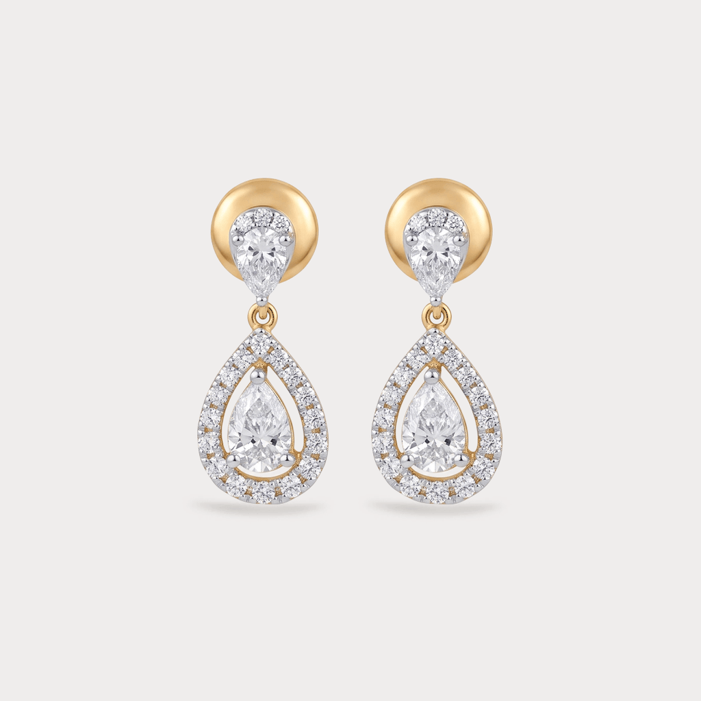 Windveil Drop Diamond Earrings