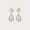 Windveil Drop Diamond Earrings